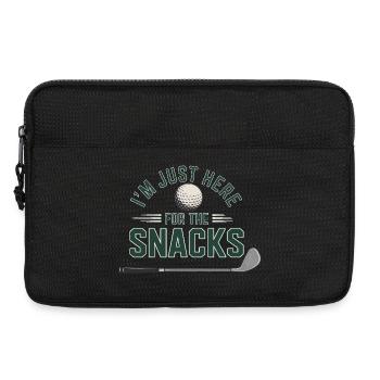 Ich bin hier nur für Snacks - Laptoptasche 13" - Schwarz - Vorne