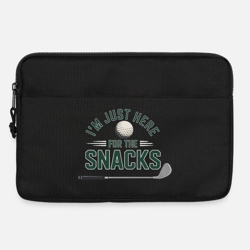 Ich bin hier nur für Snacks - Laptoptasche 13" - Schwarz