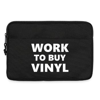 Cours de boisson : Travailler pour acheter du vinyle - Sacoche pour ordinateur portable 13 pouces - noir - Devant