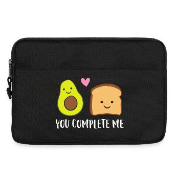 You Complete Me Avocado Toast - Laptop bag 13" - black - Front