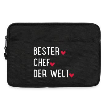 Bester Chef der Welt - Laptoptasche 13" - Schwarz - Vorne