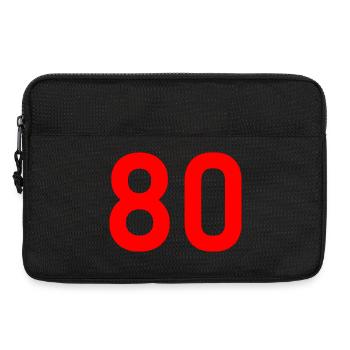 80. 80 YEARS. 80th ANNIVERSARY. 80 YEARS ANNIVERSARY. - Laptop bag 13" - black - Front