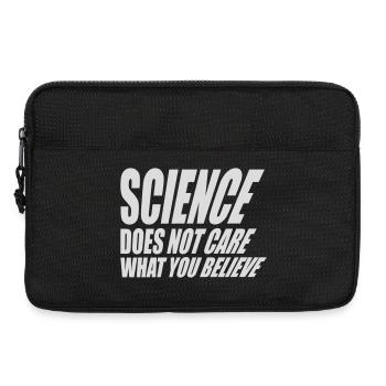 Science Does Not Care What You Believe Fakten Logo - Laptoptasche 13" - Schwarz - Vorne