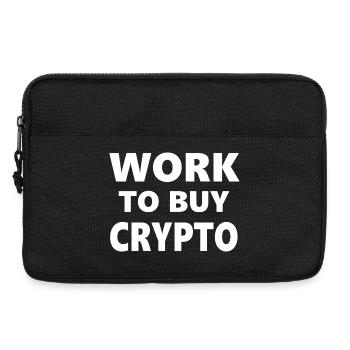 Cours de consommation : Travailler pour acheter de la crypto - Sacoche pour ordinateur portable 13 pouces - noir - Devant
