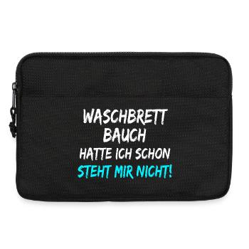 Waschbrett Bauch Hatte Ich Schon Steht Mir Nicht!  - Laptoptasche 13" - Schwarz - Vorne