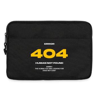 Error 404 Human not found - Laptop bag 13" - black - Front