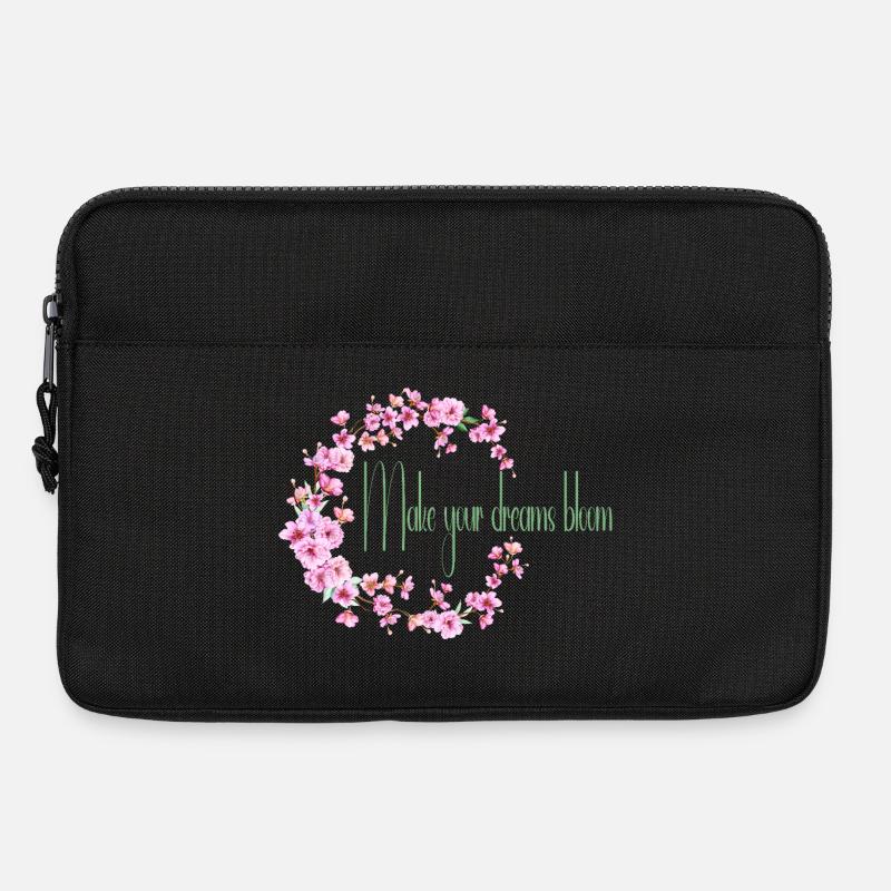Make your dream bloom - Laptop bag 13" - black