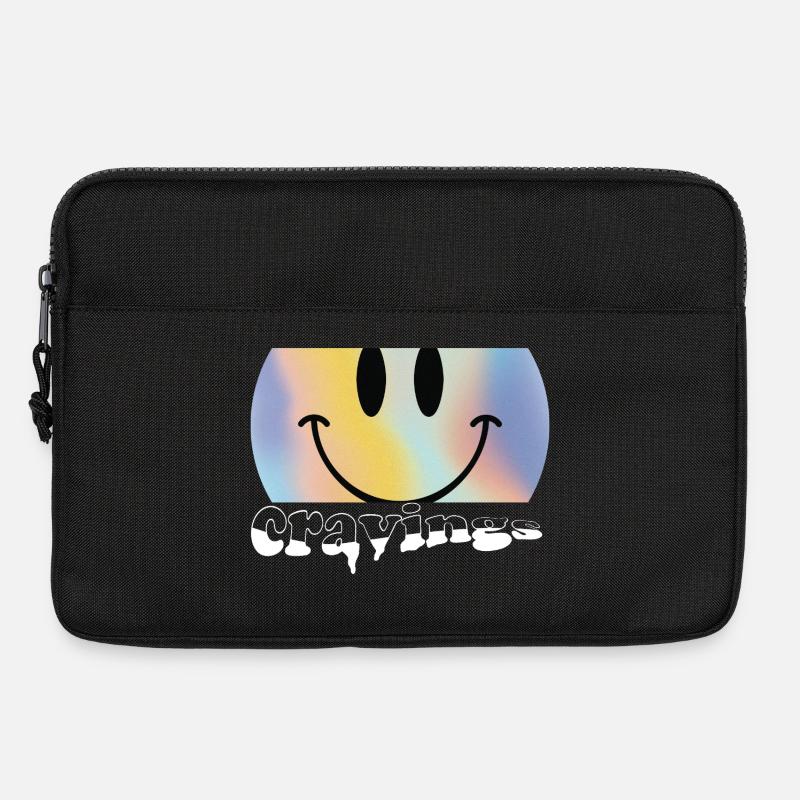 Tie-Dye Cravings Logo - Laptop bag 13" - black