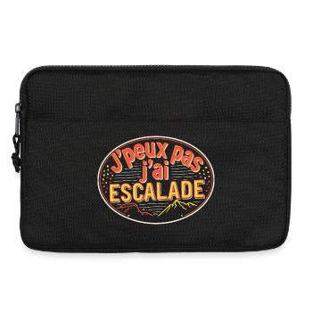 J'peux pas j'ai Escalade - Sacoche pour ordinateur portable 13 pouces - noir - Devant