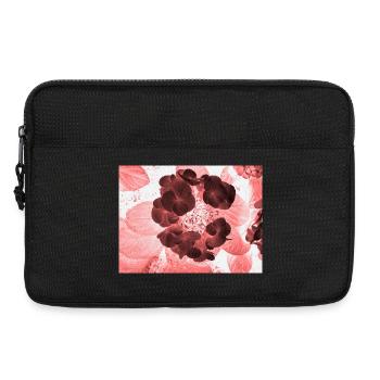 Rote Hydrangea Florales Muster - Laptoptasche 13" - Schwarz - Vorne