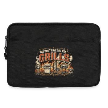 BBQ Humor Dad Grilling Summer Gift - Laptop bag 13" - black - Front