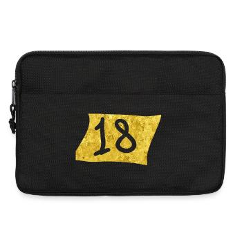 Golden 18 Celebration Design - Laptop bag 13" - black - Front