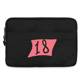 18th Birthday Pink Dot Design - Laptop bag 13" - black - Front