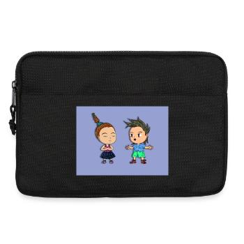 une conversation animée divertissante - Sacoche pour ordinateur portable 13 pouces - noir - Devant