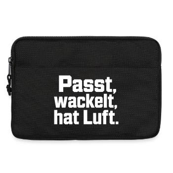 Fits Wobbles a de l’air révélant de l’humour artisanal - Sacoche pour ordinateur portable 13 pouces - noir - Devant