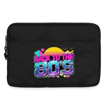 Retour au Neon Retro des années 80 - Sacoche pour ordinateur portable 13 pouces - noir - Devant