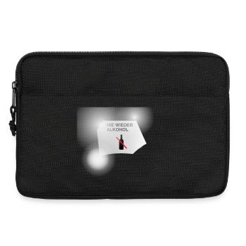 Nie Wieder Alkohol Flaschen-Symbol - Laptoptasche 13" - Schwarz - Vorne