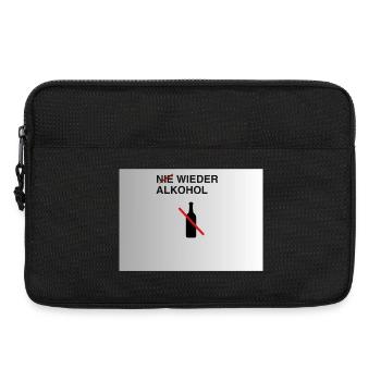 Nie Wieder Alkohol – Alkoholfrei - Laptoptasche 13" - Schwarz - Vorne