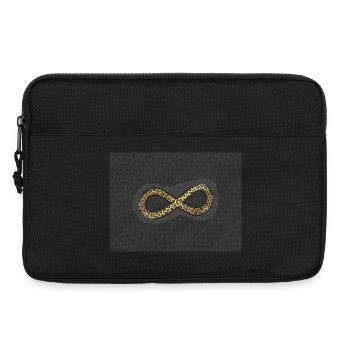 Symbole infini Infini Léopard - Sacoche pour ordinateur portable 13 pouces - noir - Devant