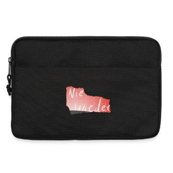 No more geometric pink print - Laptop bag 13" - black - Front