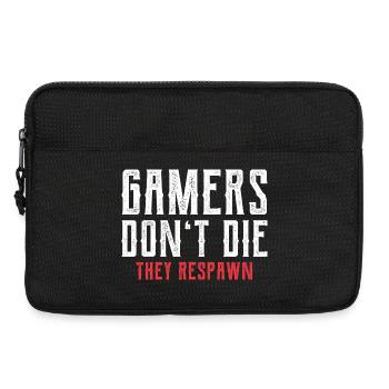 Gamers Respawn - Laptoptasche 13" - Schwarz - Vorne