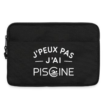 Piscine Humour Cadeau Passionné de Baignade - Sacoche pour ordinateur portable 13 pouces - noir - Devant