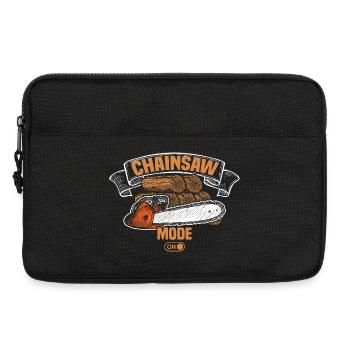 Chainsaw fashion wood making lumberjack woodsman - Laptop bag 13" - black - Front