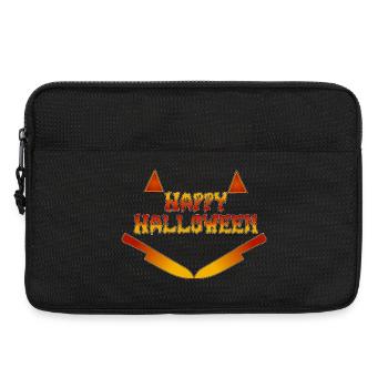 Joyeux Halloween Sourire drôle d’horreur - Sacoche pour ordinateur portable 13 pouces - noir - Devant