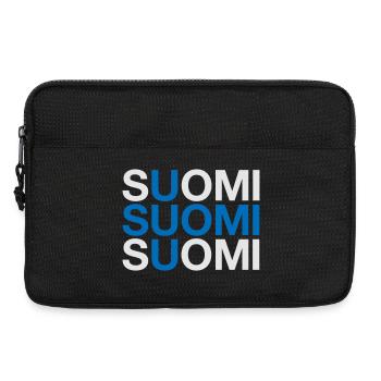 FINLANDE Suomi Drapeau finlandais - Sacoche pour ordinateur portable 13 pouces - noir - Devant