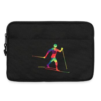 Skieurs de fond colorés - Sacoche pour ordinateur portable 13 pouces - noir - Devant
