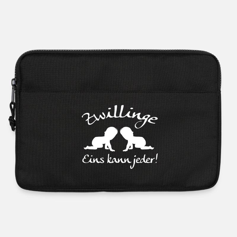 Zwillinge, Eins kann jeder! - Laptoptasche 13" - Schwarz