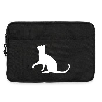 Katze Katze Katze Katze Katze Katze Mieze Pfote - Laptoptasche 13" - Schwarz - Vorne