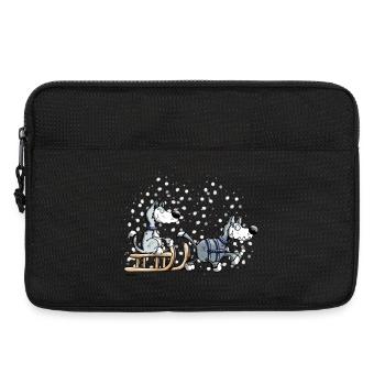 Huskies in the snow - Laptop bag 13" - black - Front