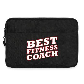 Fitness Coach Bold Typography - Laptop bag 13" - black - Front