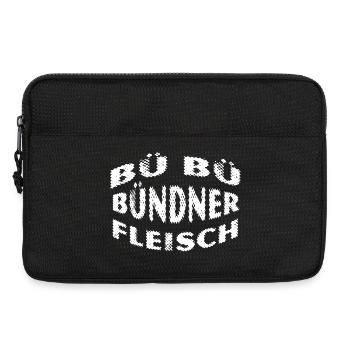 Bündnerfleisch - Kultspruch Schweiz - Laptoptasche 13" - Schwarz - Vorne