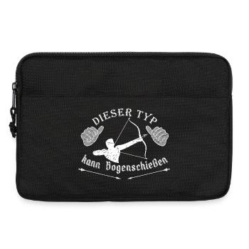 Bogenschießen, Bogensport, Bogenschütze, Archery - Laptoptasche 13" - Schwarz - Vorne