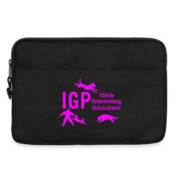 IGP Hundesport - pink - Laptoptasche 13" - Schwarz - Vorne