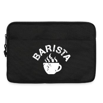 Barista Cafe Coffee Icon Logo Icon Illustration - Sacoche pour ordinateur portable 13 pouces - noir - Devant