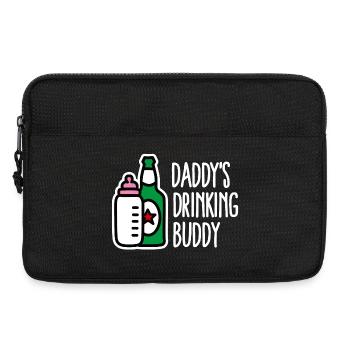 Father Son Baby Birth Best Friends Bottle milk - Laptop bag 13" - black - Front