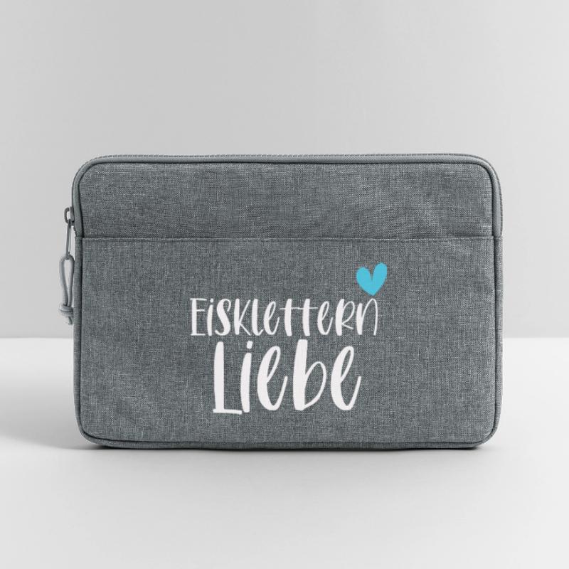 Klettern Eisklettern Liebe Eispickel Geschenk Laptoptasche 13"