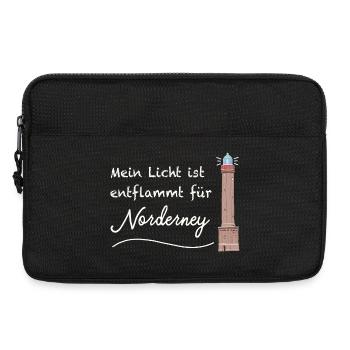 Entflammt für Norderney, Nordsee - Laptoptasche 13" - Schwarz - Vorne