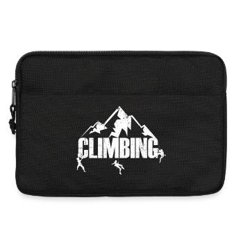 Gipfel-Emblem beim Klettern - Laptoptasche 13" - Schwarz - Vorne