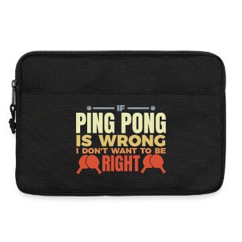 Blague de joueur de tennis de table - Sacoche pour ordinateur portable 13 pouces - noir - Devant