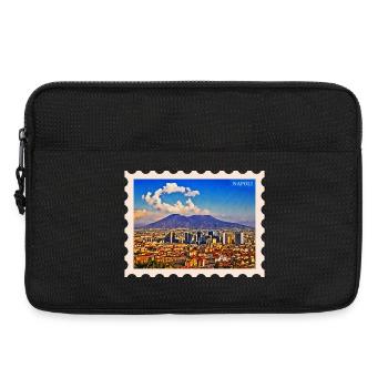 Napoli Skyline Vesuvio - Laptop bag 13" - black - Front