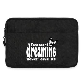 Keep dreaming, never give up - Laptop bag 13" - black - Front