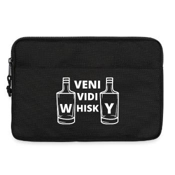 Whisky, Whisky trinken, Whisky-Liebhaber - Laptoptasche 13" - Schwarz - Vorne