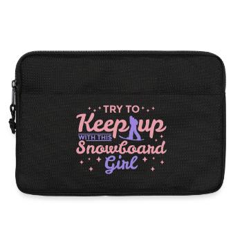 Snowboarder - Laptop bag 13" - black - Front
