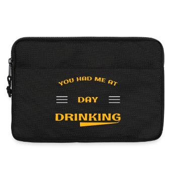 Trinken am Tag - Laptoptasche 13" - Schwarz - Vorne