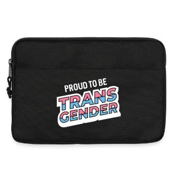 Pride Month - Proud To Be Transgender - Laptop bag 13" - black - Front