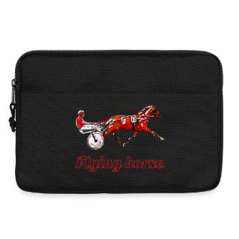 Motif Trotter - Sacoche pour ordinateur portable 13 pouces - noir - Devant